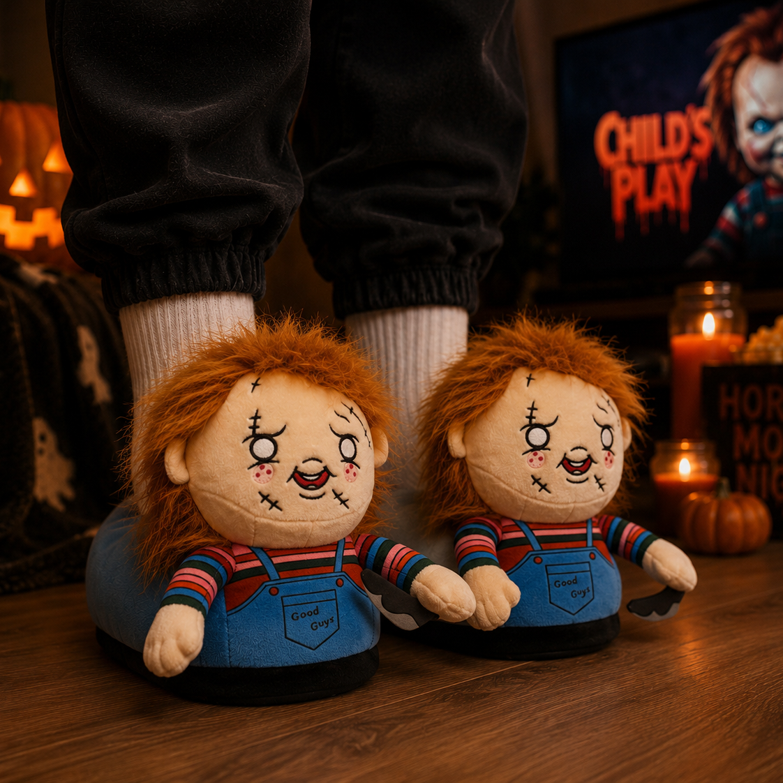 Horror Icon Plush Slippers